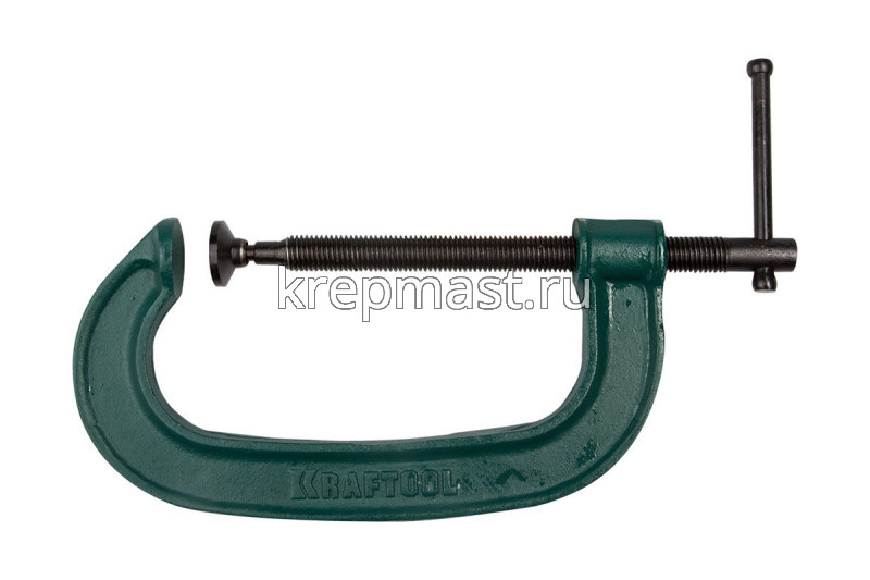 Струбцина тип G KRAFTOOL 4"/100мм чугун