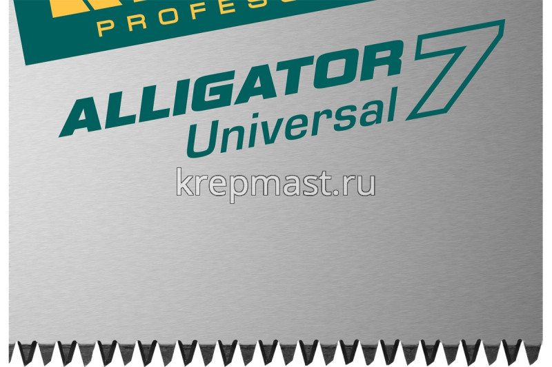 Ножовка по дереву KRAFTOOL 400мм (продольный и поперечный рез) зуб универ.наклон.