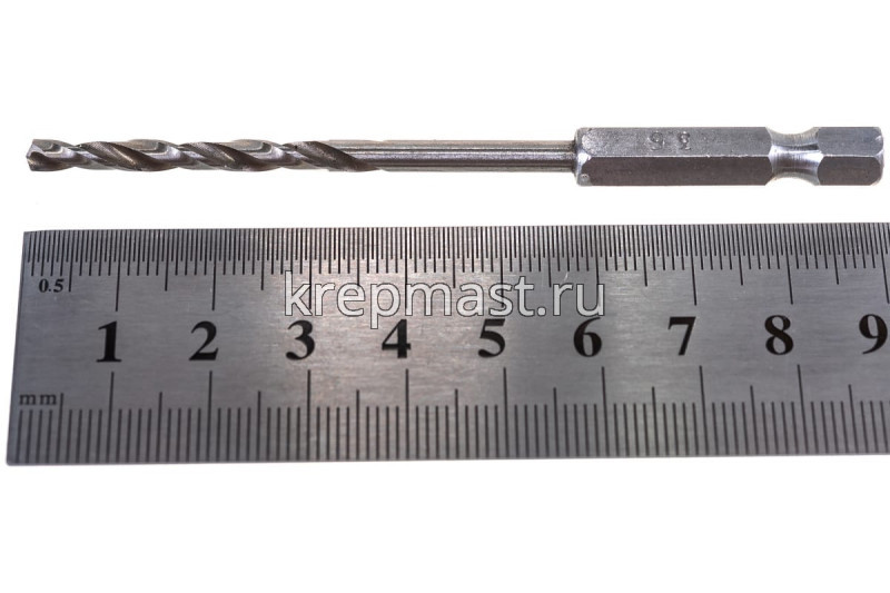 Сверло по металлу 3,5 мм U-образ.хвост.под биту