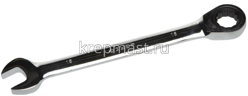 Ключ комбинированный 16мм трещеточный ЗУБР Профи