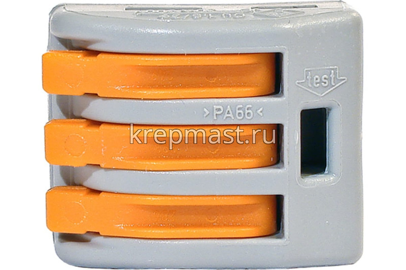 Клемма 3-х WAGO СК-413 оранжевые