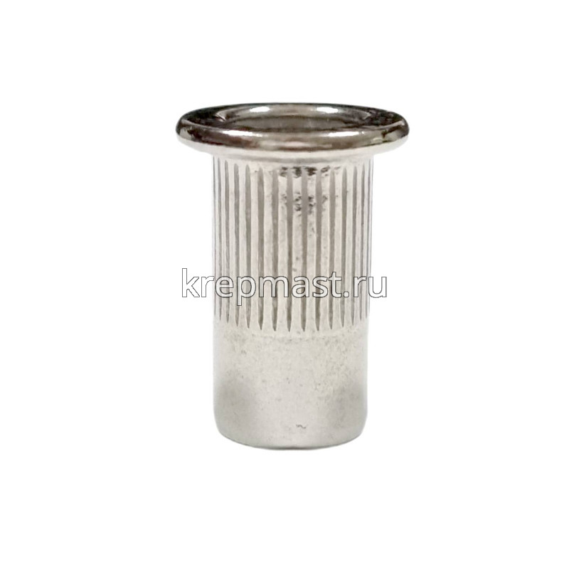 Гайка-заклепка М 6 х 16 цилиндр. борт нерж. А2