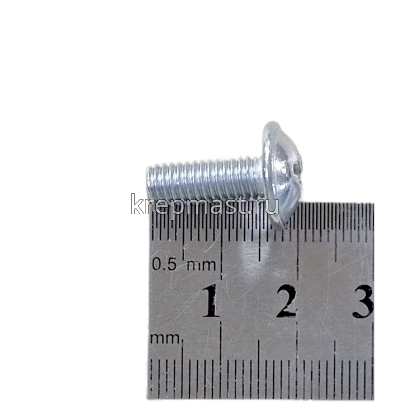 Винт стяжки межсекц. 4х14(15) DIN 967 оц./никель(п/сф,п/ш)