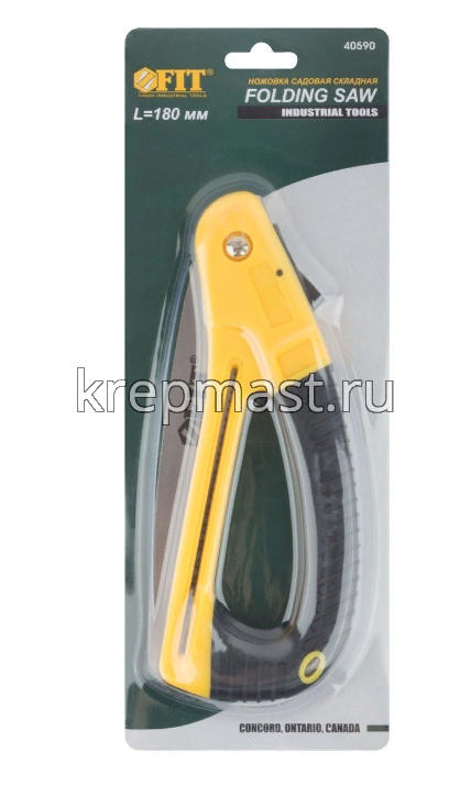 Ножовка садовая FIT мелкий зуб 180мм складная
