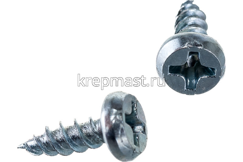 Саморез п/цил. острый 3,5х11 оцинк (белый)