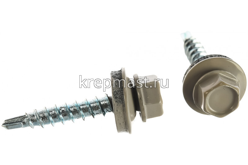 Саморез д/кровли краш. 4,8х29 RAL 7004/RR21