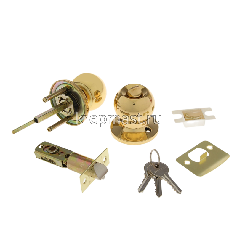 Защелка дверная АЛЛЮР 5560 ВК РВ латунь верт./пустая