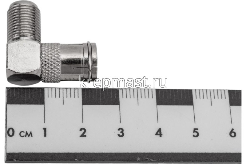 Переходник F-гнездо - гнездо TB угловой ТDM