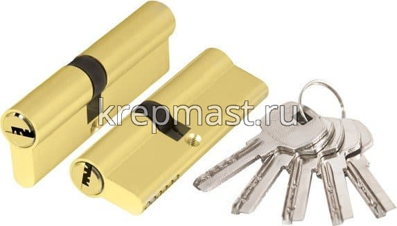 Механизм цилиндровый 80Z PB кл./ключ золото