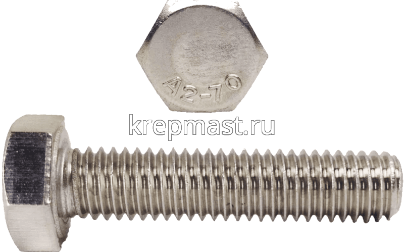Болт 16х160 нержав. DIN 933 A2