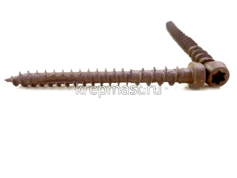 Шуруп для террасной доски 5х50 коричневые