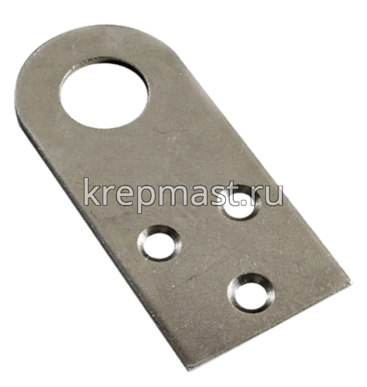 Проушина прямая 40х 75мм цинк