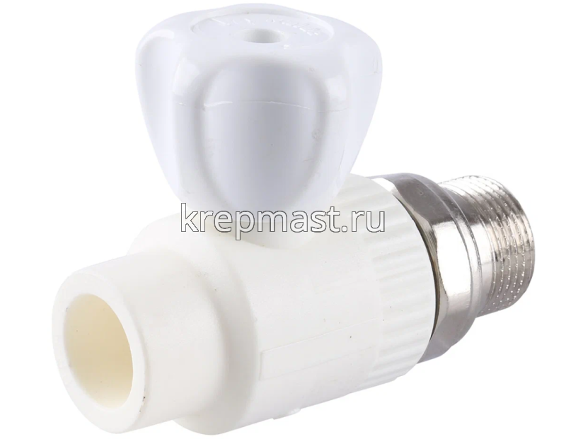 Кран шар D20-1/2 НР п/п прям. д/радиат.