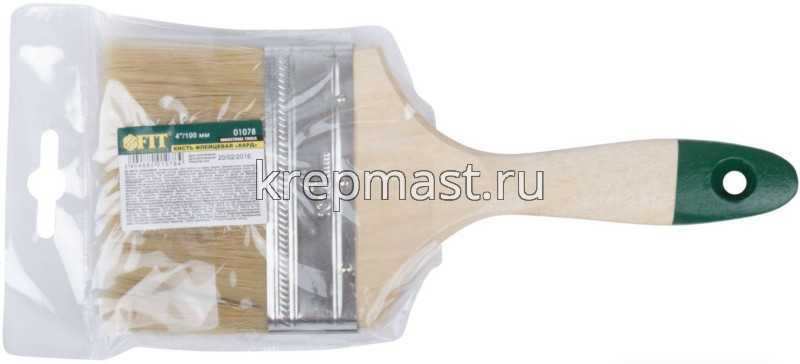 Кисть FIT флейцевая Хард 4,0 (100мм)