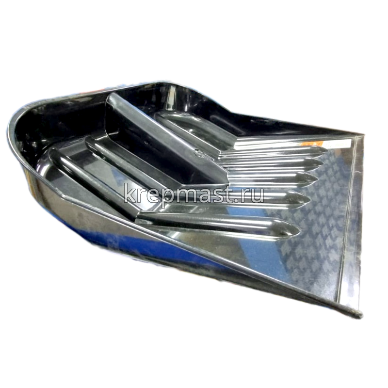 Лопата снеговая пластм. ИЛЮША с прорез.черенком и ручкой