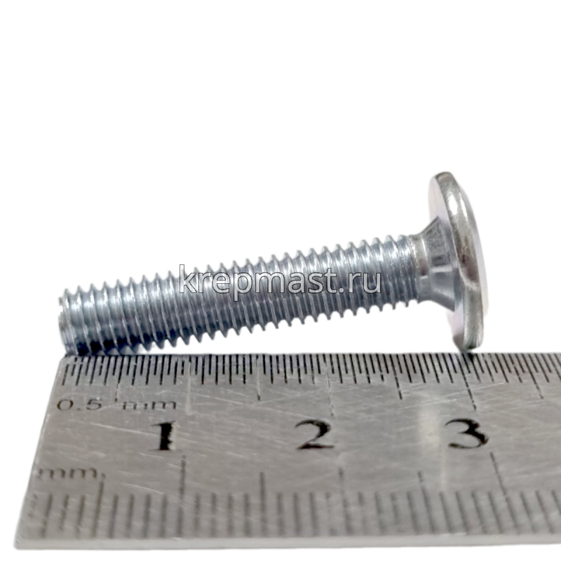 Винт стяжка 6х 30 DIN 7420 SW4 оц.