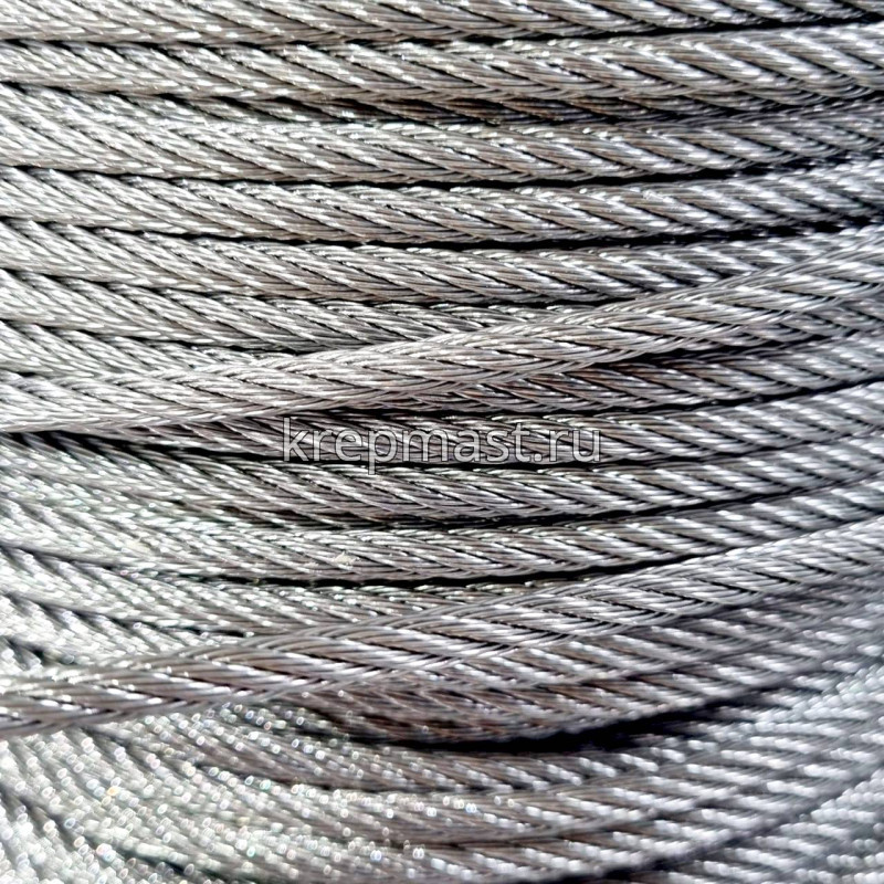 Трос нерж. А2 5 мм (по 100м) DIN 3055 6х7 (7х7)