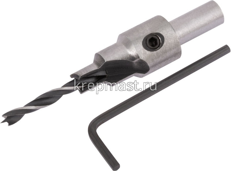 Сверло с зенкером д/меб.стяжек 4мм/зенкер 6,5мм