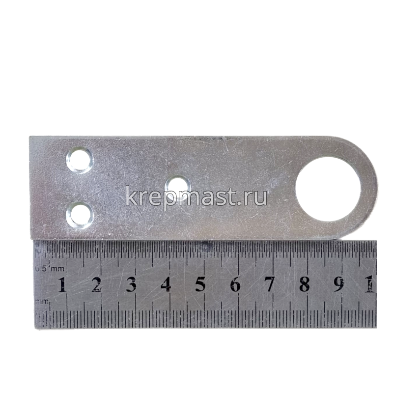 Проушина прямая 30х100мм цинк