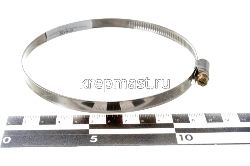 Хомут червячный нержавейка 100-120