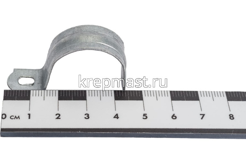 Скоба металлическая ОДНОЛАПКОВАЯ 25-26мм