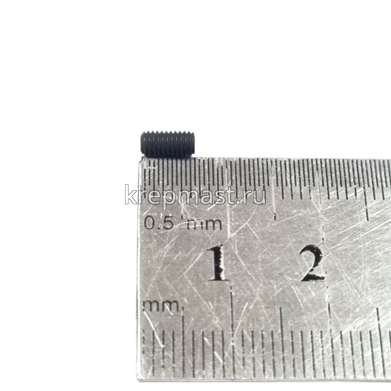 Винт уст. 3х 6 12,9 DIN 913плоск.конц.вн/ш черн